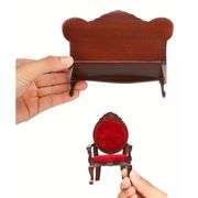 Wooden Sofa and Chairs Mini Furniture Set