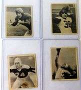 4 Bowman 1948 Black/White Football Cards