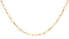 10kt Yellow gold rolo link chain necklace