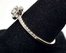Dazzling Diamond Engagement Ring in 14K White Gold