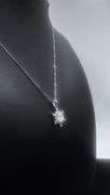 Sparkling 2 Ct. Lab Simulated Diamond Snowflake Pendant Necklace