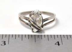 CZ Gemstone Ring in Sterling Silver