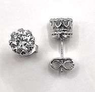 parkling 5.73 Ctw Ice White Lab Simulated Diamond Earrings