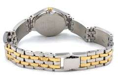 Pulsar two tone quartz round dial watch