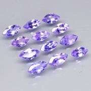 Marquise cut! Unheated! 3.12ct Tanzanite set!