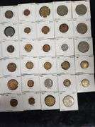 Lot Of 65 Coins From Mexico In Cardboard Holders