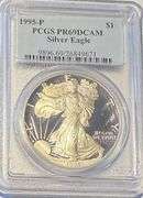 1995 P PCGS Proof 69 Deep Cameo Silver Eagle