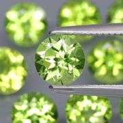 Round cut! Untreated! Matched! 5.75ct Peridot set!