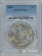 Better Choice BU 1898-P Morgan Silver Dollar. PCGS MS63