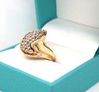 14kt Yellow gold 1ctw diamond cluster ring