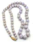 Amethyst beaded necklace