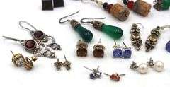Group lot of Vintage 925 sterling silver earrings