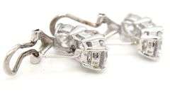 925 Sterling silver CZ half hoop with omega backs