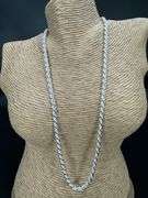 Sterling Silver Hollow Spiral Rope Chain 4mm Pure 925 Italy New Men's Wide Necklace 20"