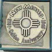 1962 New Mexico New Mexico1962 Golden Anniversary .999 Silver Medal