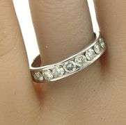 14kt White gold 1ctw channel set diamond band