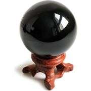Black Obsidian Crystal Sphere