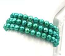 Set of Honora pearl long necklace and matching 3 bracelets