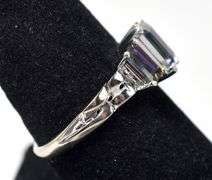 Magnificent Mystic Topaz Ring in 10K White Gold