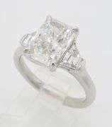 Stunning IGI Certified 3.76CTW Radiant Cut Diamond Ring