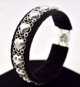 Heart Link Bracelet in Sterling Silver