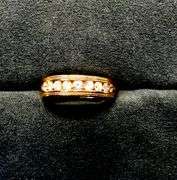 MEN’S 14K ROSE GOLD NATURAL DIAMOND WEDDING BAND