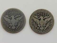 1906 O & 1907 Barber Quarters, Circulated