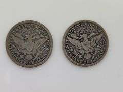 1896 & 1897 Barber Quarters, Circulated