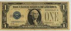 Near Unc $1 1928A Funny Back Silver Certificate.