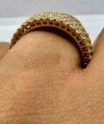 14K Yellow Gold Round Brilliant Cut Diamond Ring