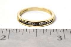Brilliant Diamond Wedding Band in 10K Yellow Gold