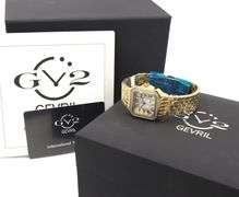 GV2 by Gevrill Milan diamond quartz white dial watch