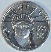 Superb Gem BU 1999 $10 pure Platinum Eagle