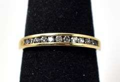 Brilliant Diamond Wedding Band in 10K Yellow Gold