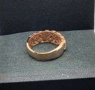 UNIQUELY DESIGNED 14K ROSE GOLD NATURAL DIAMOND RING
