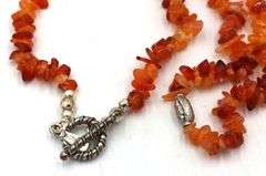 Coral beaded necklace