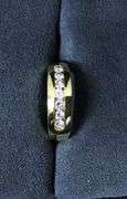 MEN’S 14K YELLOW GOLD NATURAL DIAMOND WEDDING BAND