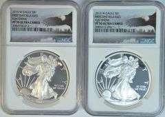 2 Special First Day FUN Show Releases 2015-W $1 Eagles. NGC PF70 UC