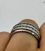14K White Gold Round Brilliant Cut Diamond Ring