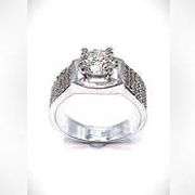 Dazzling 2.5 Ct White Lab Simulated Diamond Ring