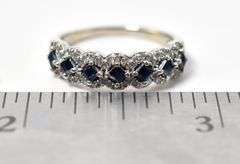 Darling Sapphire and Diamond Ring in 10K White Gold