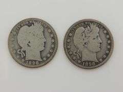 1898 & 1898 O Barber Quarters, Circulated