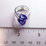Unique 18K Tanzanite & Diamond Ring