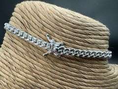 Sterling Silver Solid Miami Cuban Link Chain 4.2mm 925 Italy Box Lock Bracelet 7"