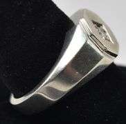 CZ Gemstones Men's Ring in Sterling Silver