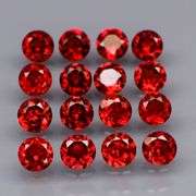 Outstanding color! 5.17ct real ruby red Garnet set!!