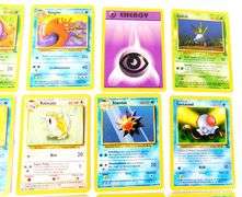 Lot of 12 Pokémon Trade Cards, 1999