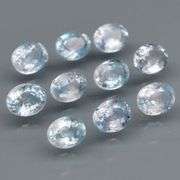 Genuine 3.86ct 10pc dusky blue Ceylon Sapphire set!