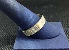 MEN’S 14K YELLOW GOLD NATURAL DIAMOND WEDDING BAND