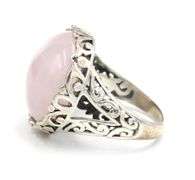Vintage 925 sterling silver Lavender Jade ring and pendant